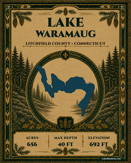 Lake Waramaug Woven Heritage Woven blanket design