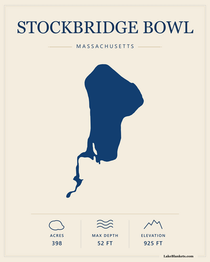 Stockbridge Bowl Minimalist Premium Lightweight Fleece blanket design