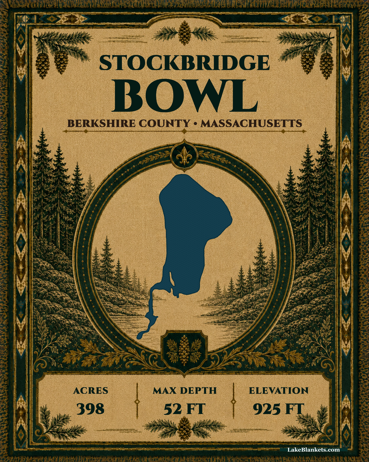 Stockbridge Bowl Woven Heritage woven blanket design